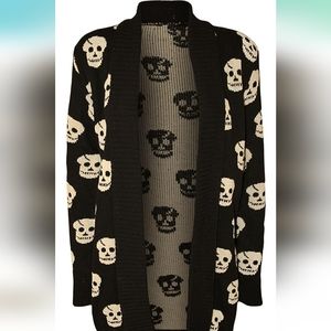 Knit Skull Cardigan